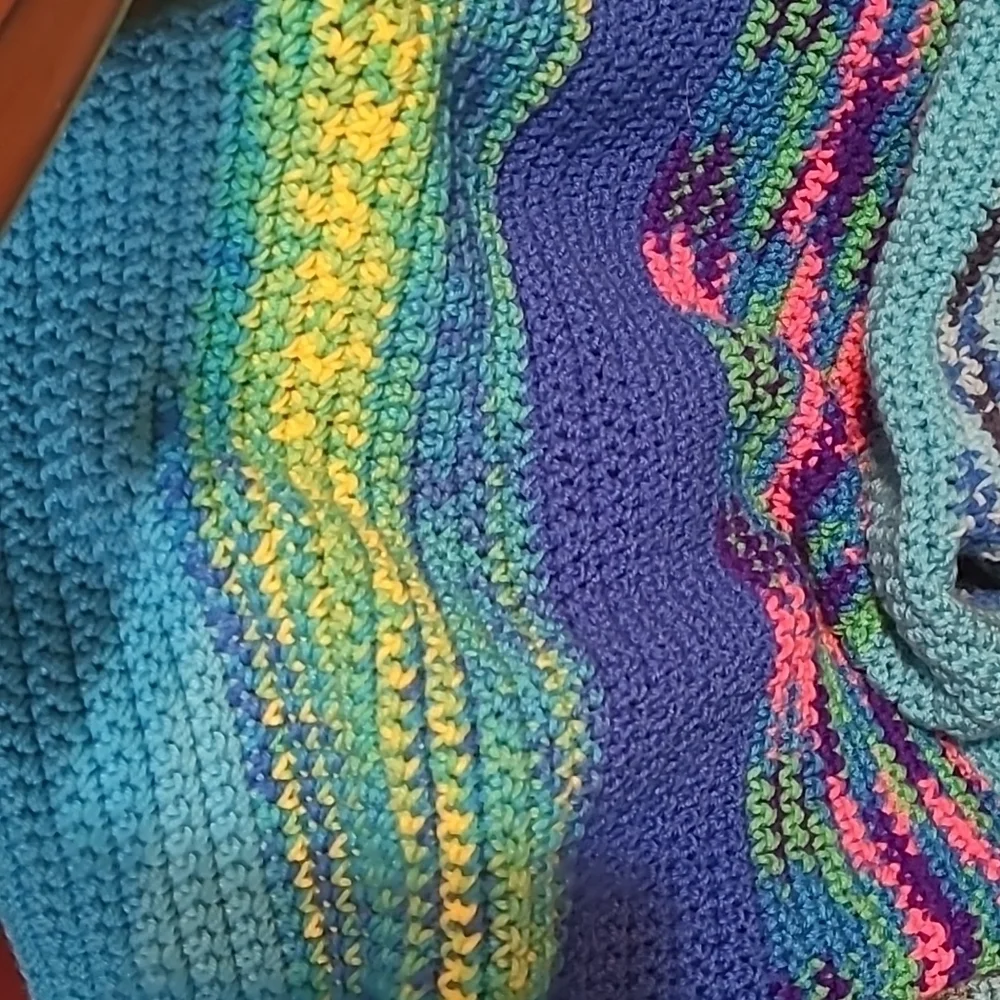 Hand Crafted Crochet Quilt New